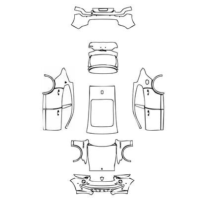 Pre-Cut PPF Maserati Levante Levante Base 2020 - PPF-Kits