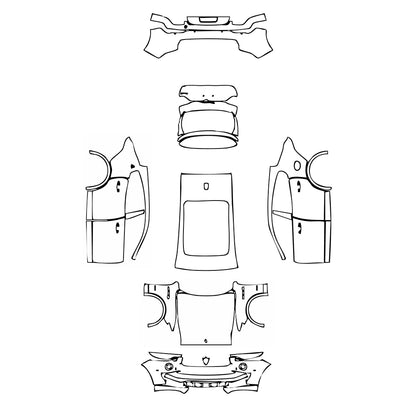 Pre-Cut PPF Maserati Levante Levante GranLusso 2019 - PPF-Kits