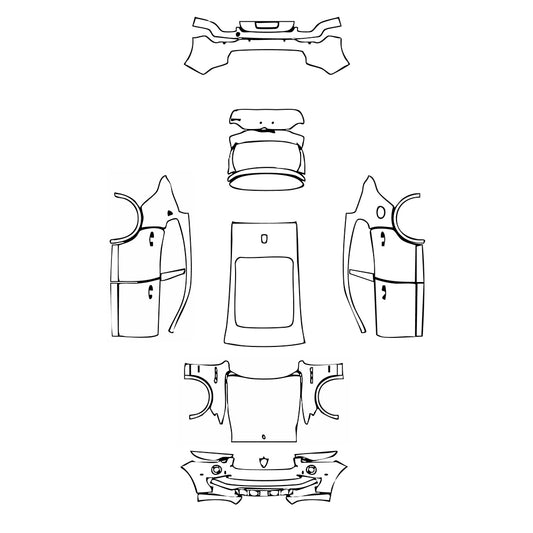 Pre-Cut PPF Maserati Levante Levante S GranLusso 2020 - PPF-Kits