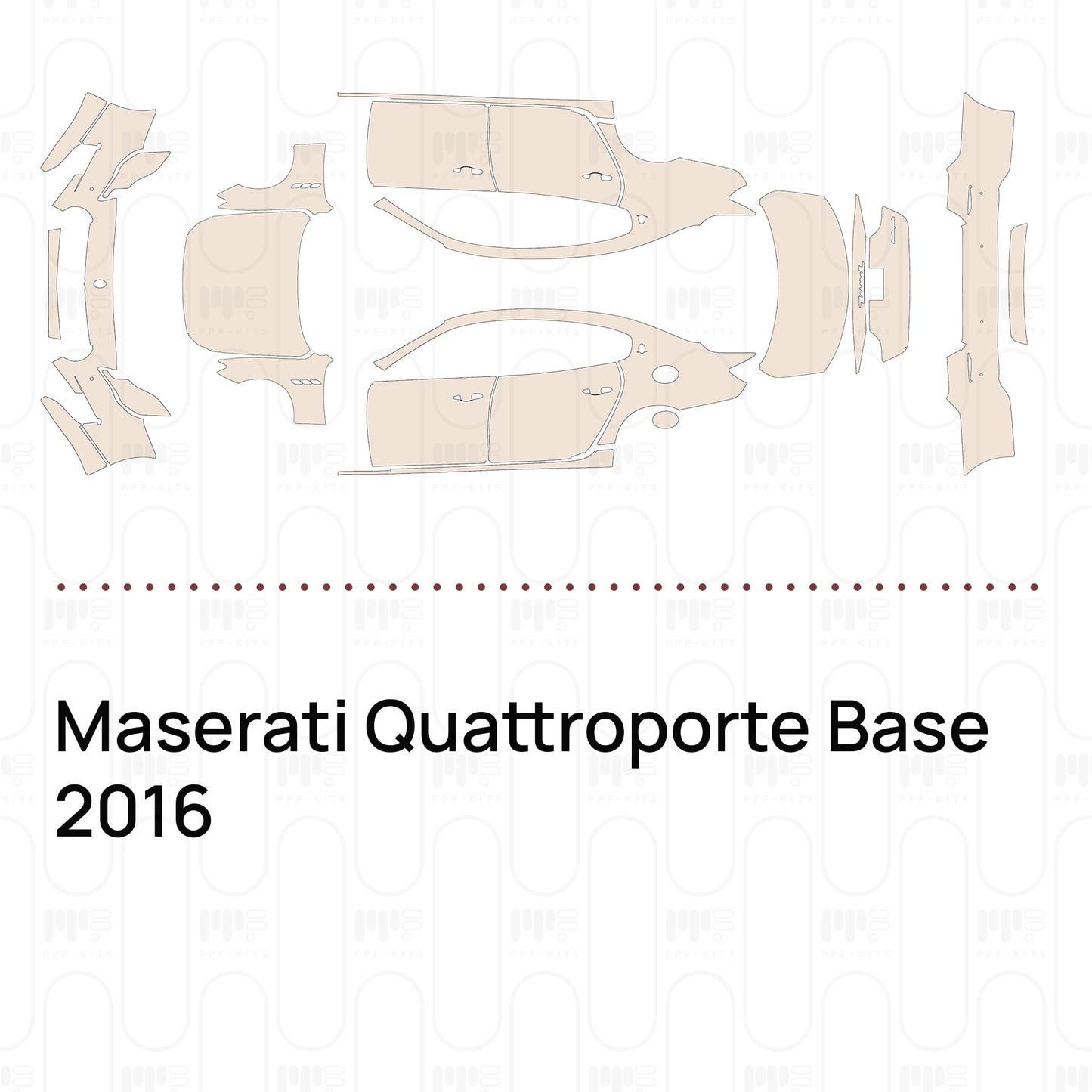 Voorgesneden PPF Maserati Quattroporte Base 2016