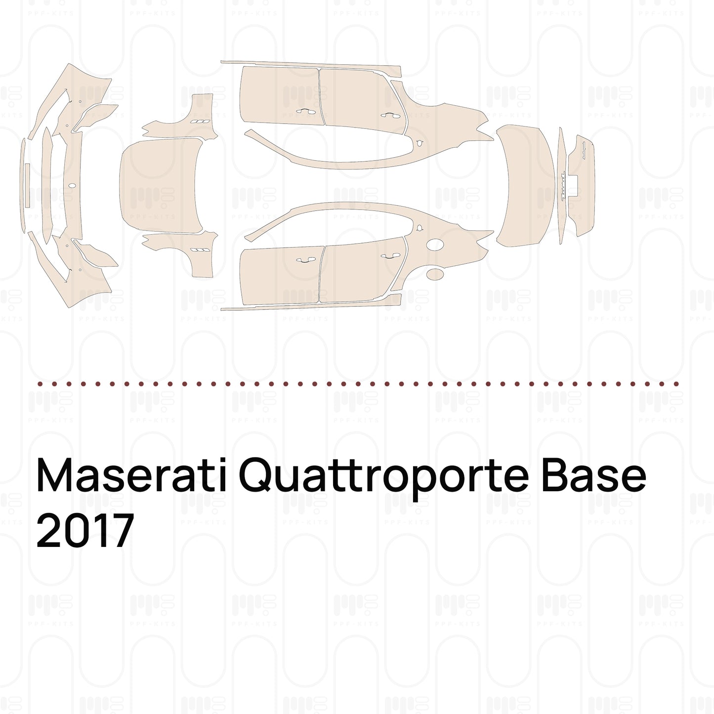 Voorgesneden PPF Maserati Quattroporte Base 2017