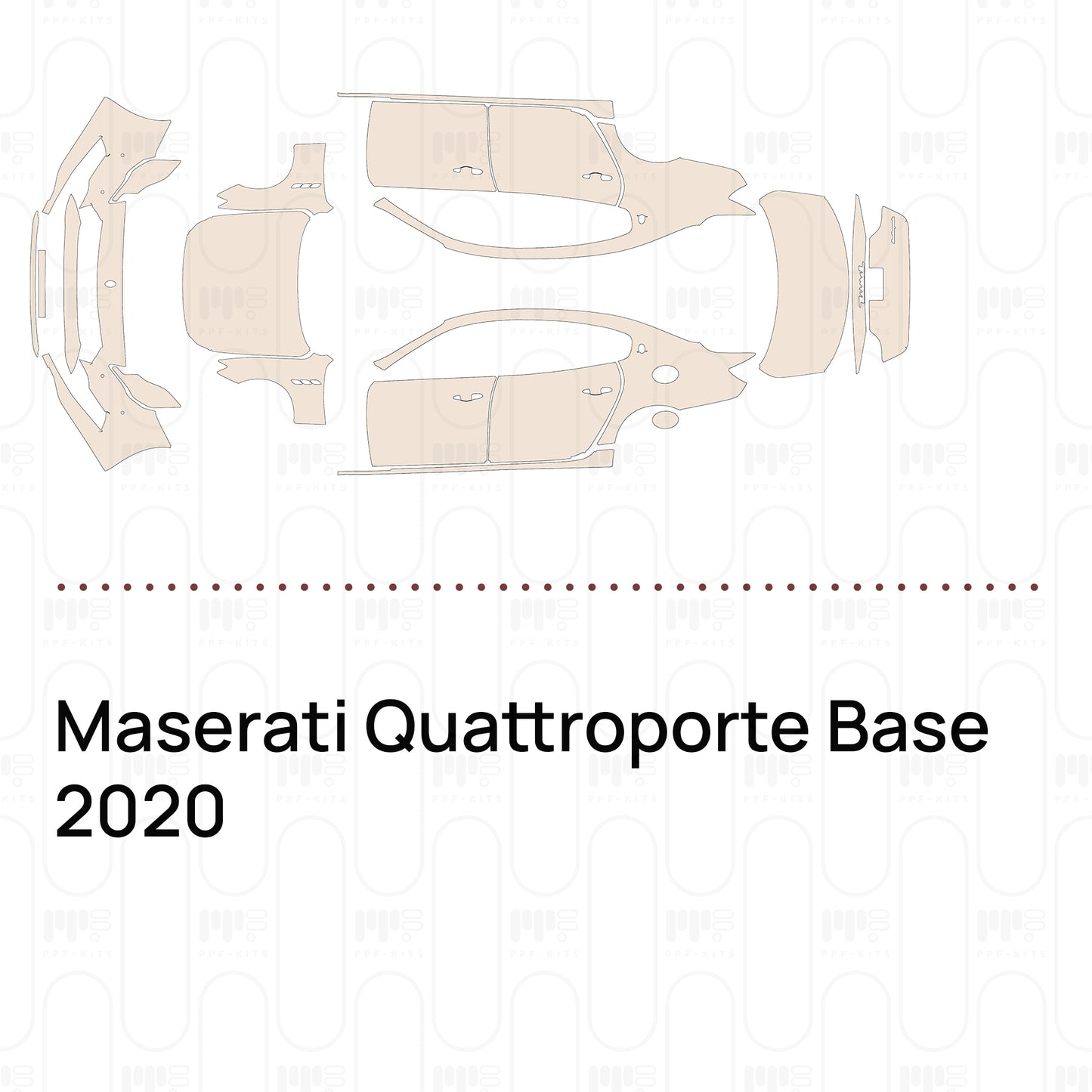 Voorgesneden PPF Maserati Quattroporte Base 2020