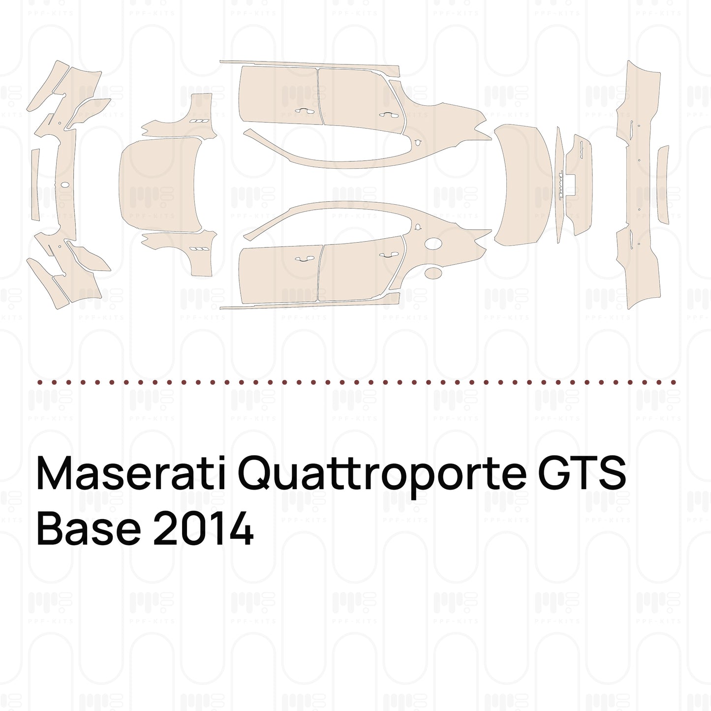 Voorgesneden PPF Maserati Quattroporte GTS Base 2014