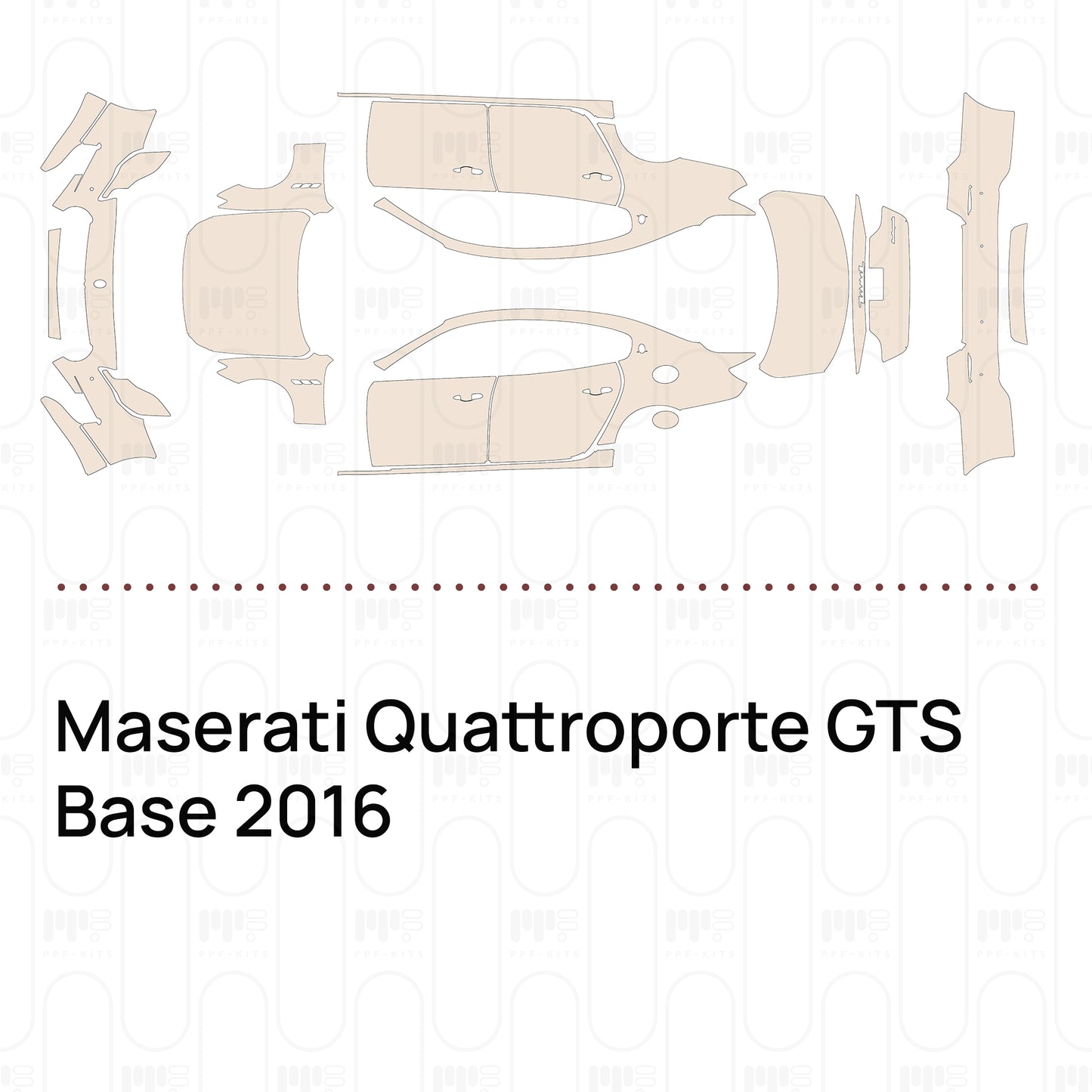 Voorgesneden PPF Maserati Quattroporte GTS Base 2016
