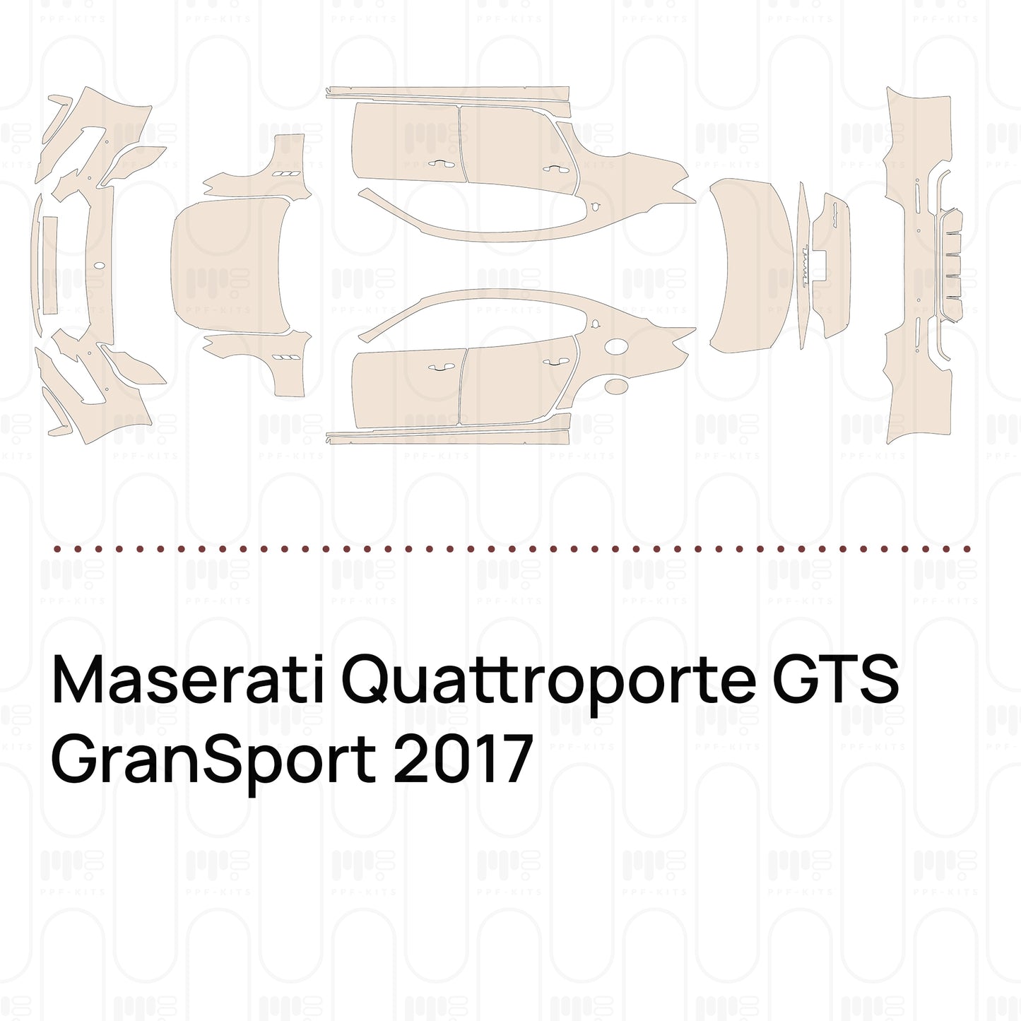 Voorgesneden PPF Maserati Quattroporte GTS GranSport 2017