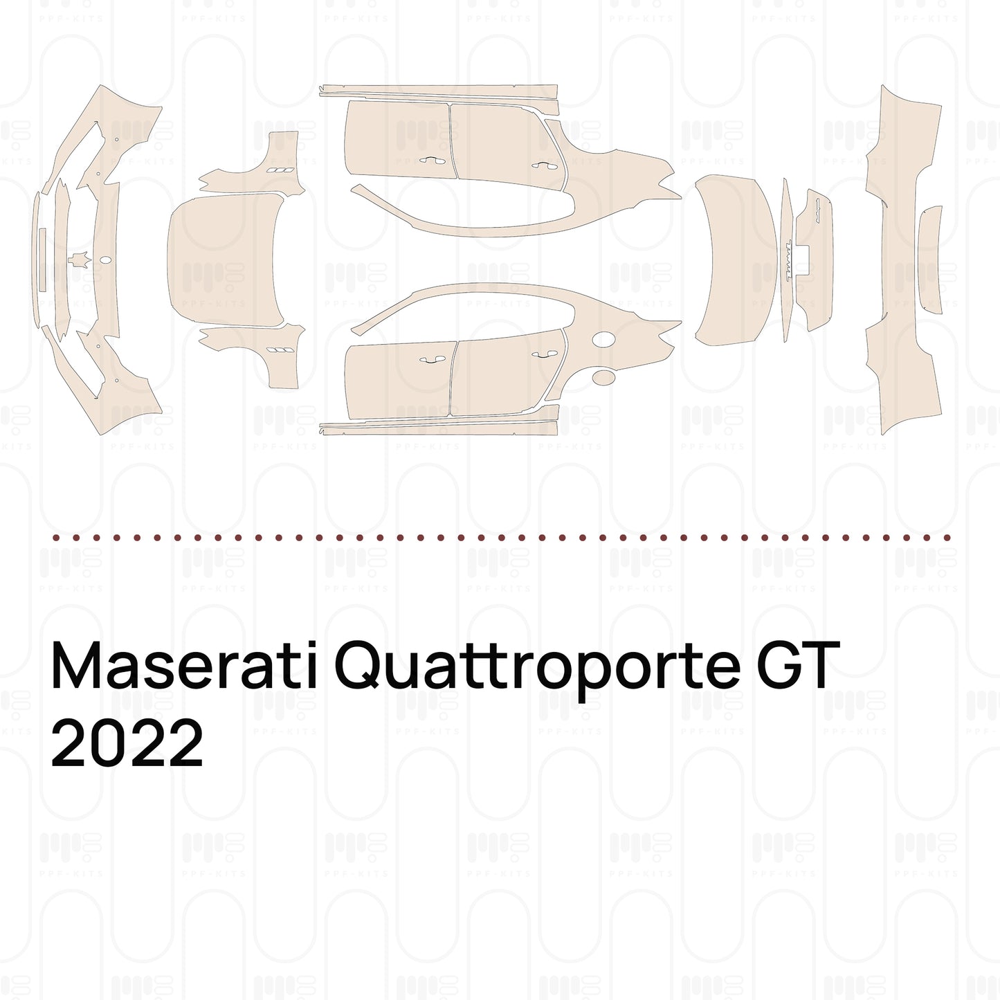 Voorgesneden PPF Maserati Quattroporte GT 2022