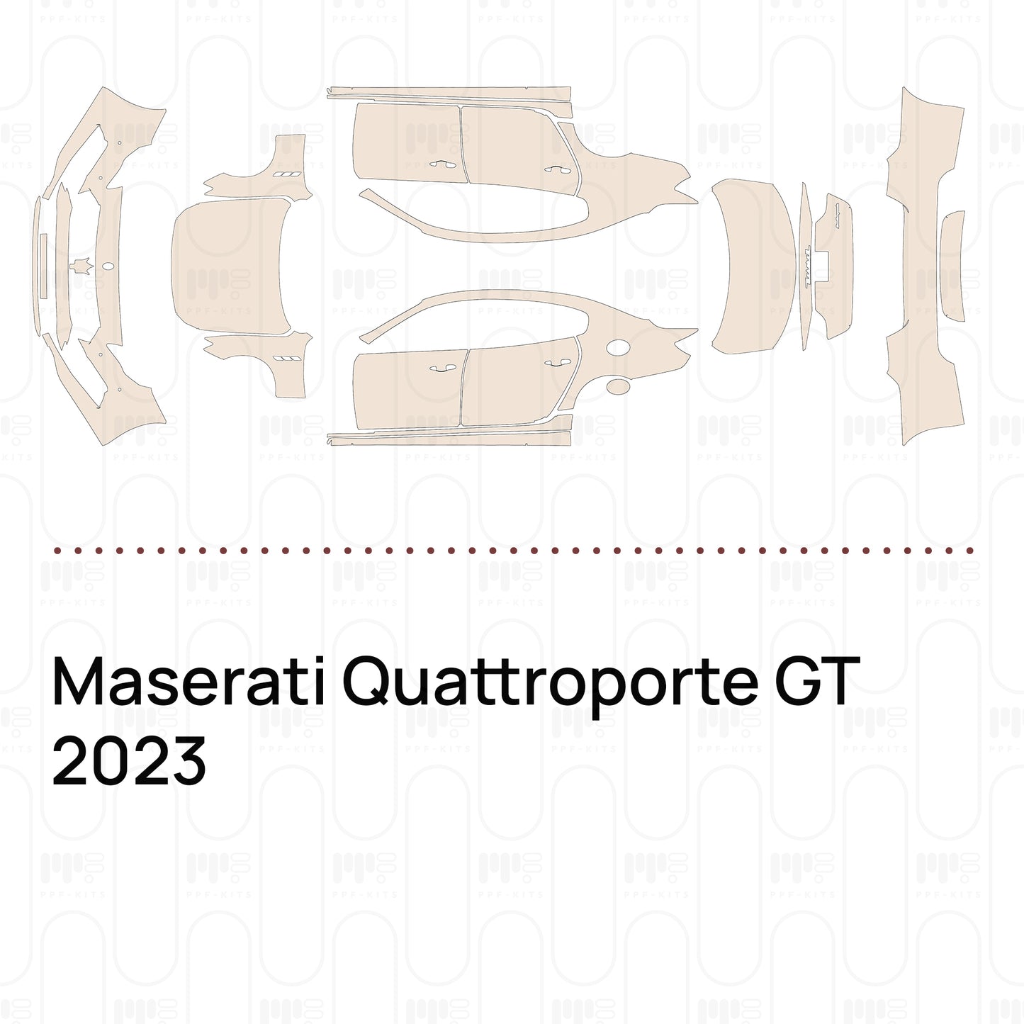 Voorgesneden PPF Maserati Quattroporte GT 2023