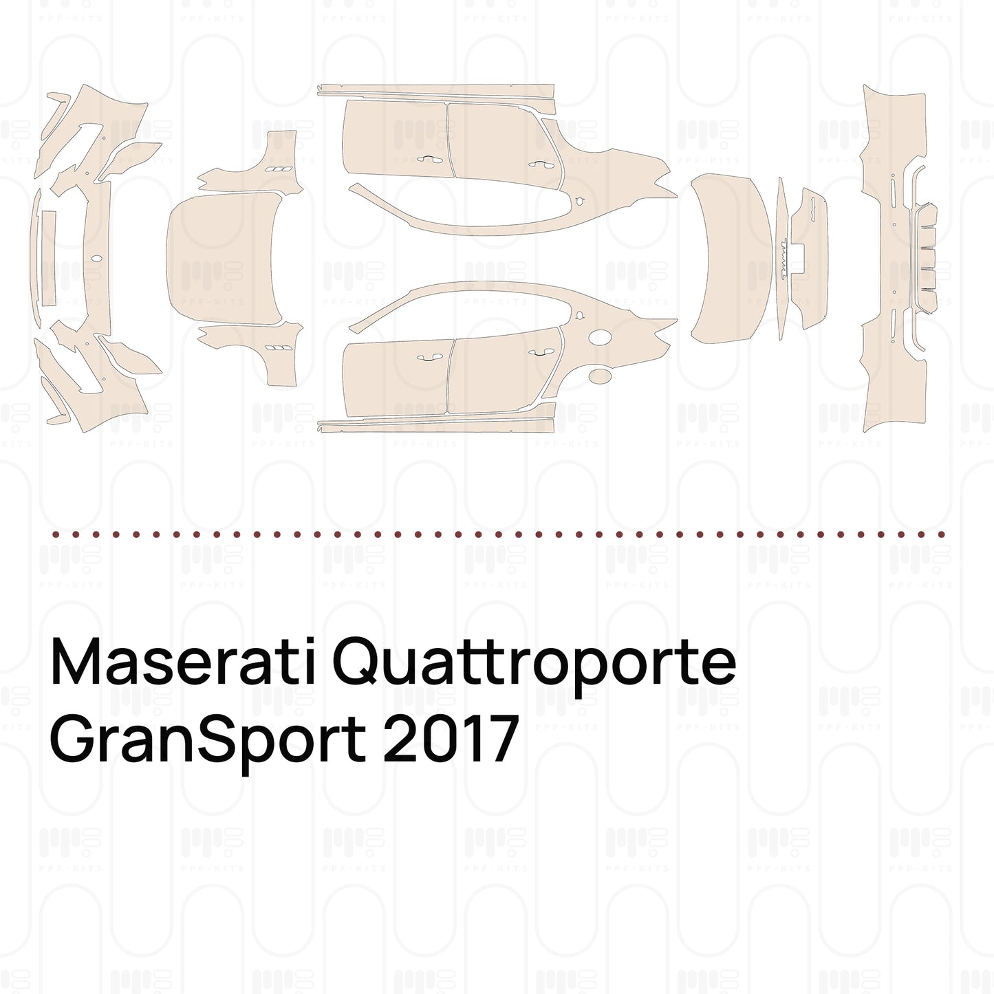 Voorgesneden PPF Maserati Quattroporte GranSport 2017