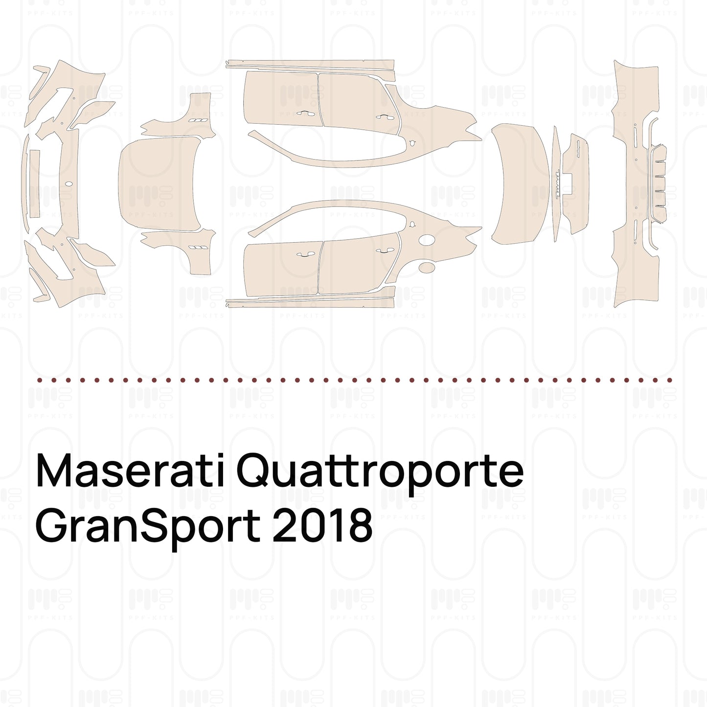 Voorgesneden PPF Maserati Quattroporte GranSport 2018