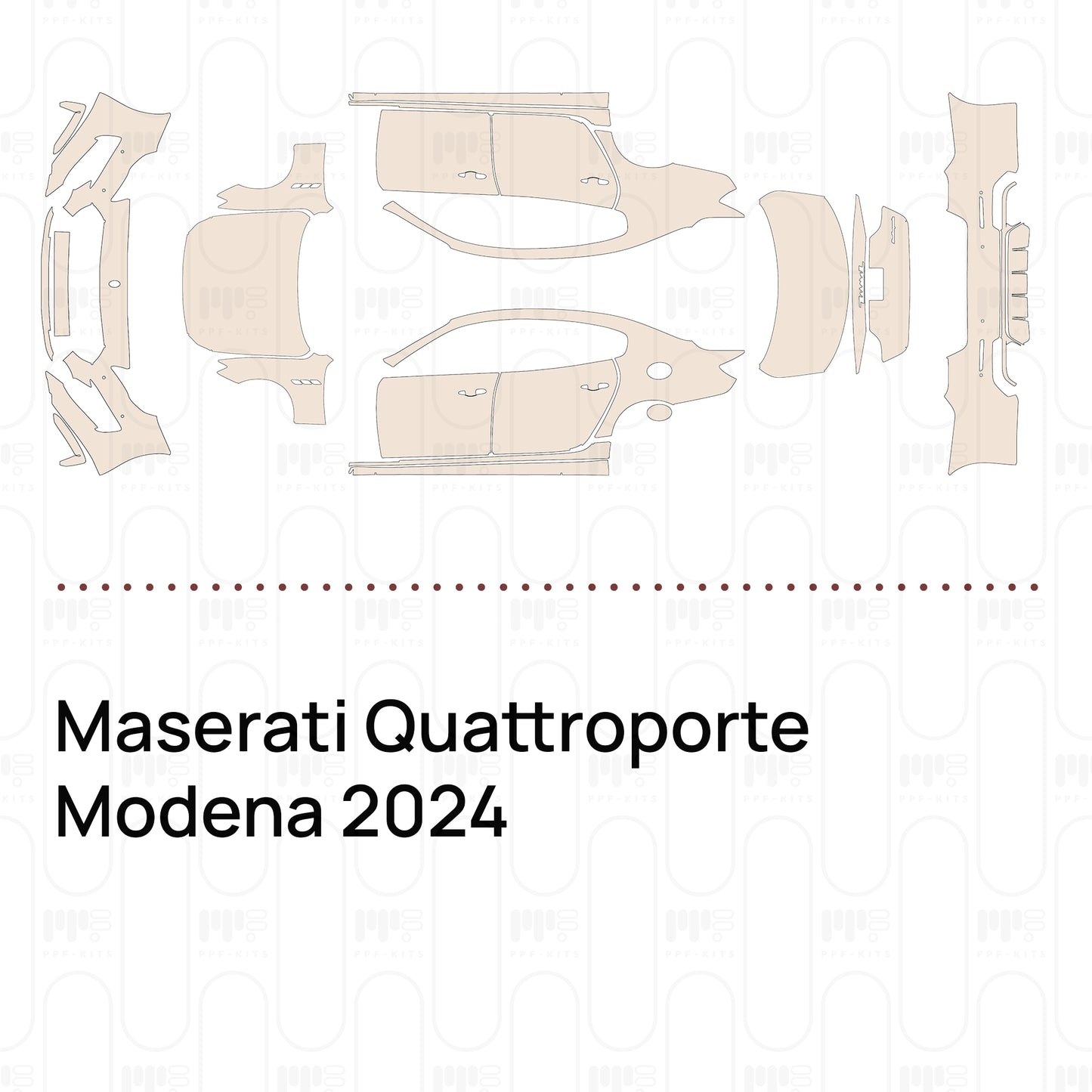 Voorgesneden PPF Maserati Quattroporte Modena 2024