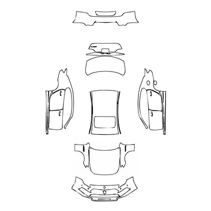 Pre-Cut PPF Maserati Quattroporte Quattroporte GT 2022 - PPF-Kits