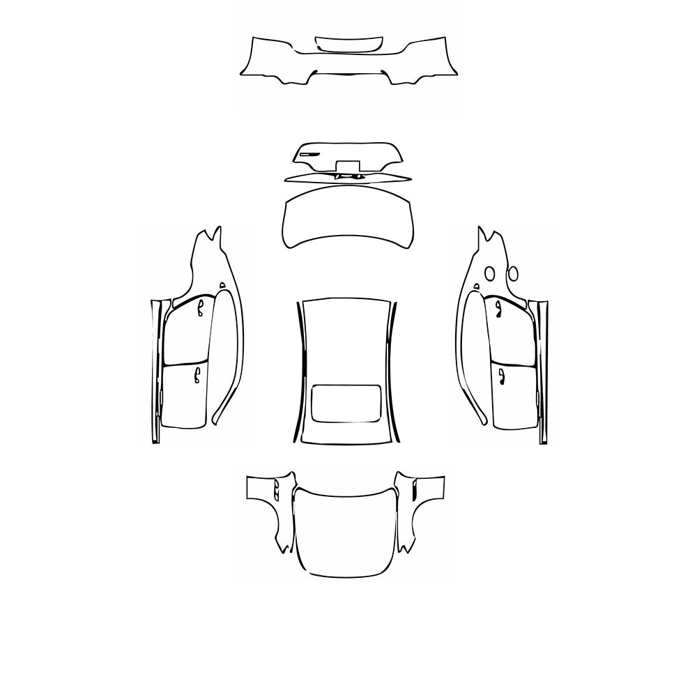 Pre-Cut PPF Maserati Quattroporte Quattroporte GranLusso 2020 - PPF-Kits