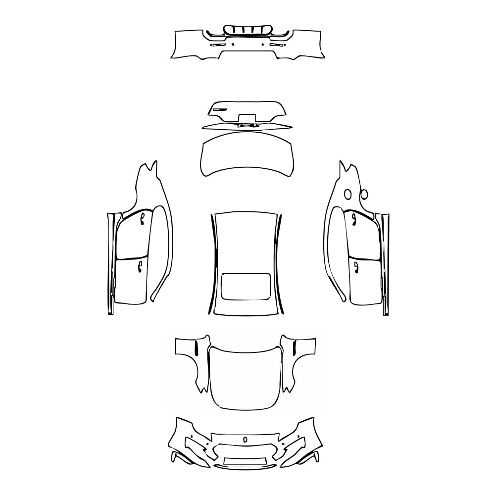 Pre-Cut PPF Maserati Quattroporte Quattroporte Modena 2023 - PPF-Kits