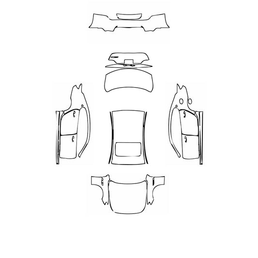 Pre-Cut PPF Maserati Quattroporte Quattroporte S GranLusso 2020 - PPF-Kits