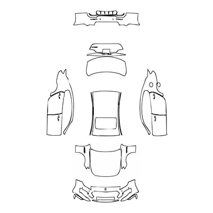 Pre-Cut PPF Maserati Quattroporte Quattroporte Trofeo 2022 - PPF-Kits