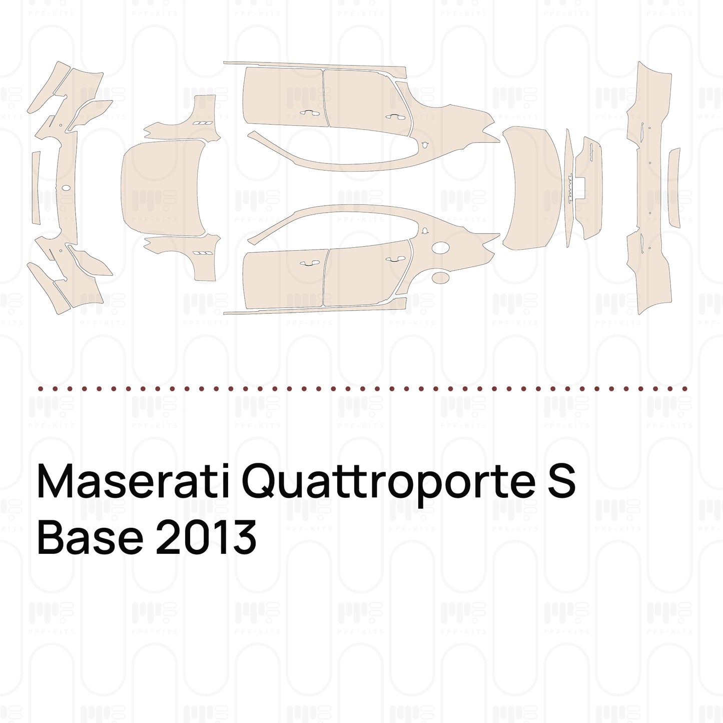 Voorgesneden PPF Maserati Quattroporte S Base 2013