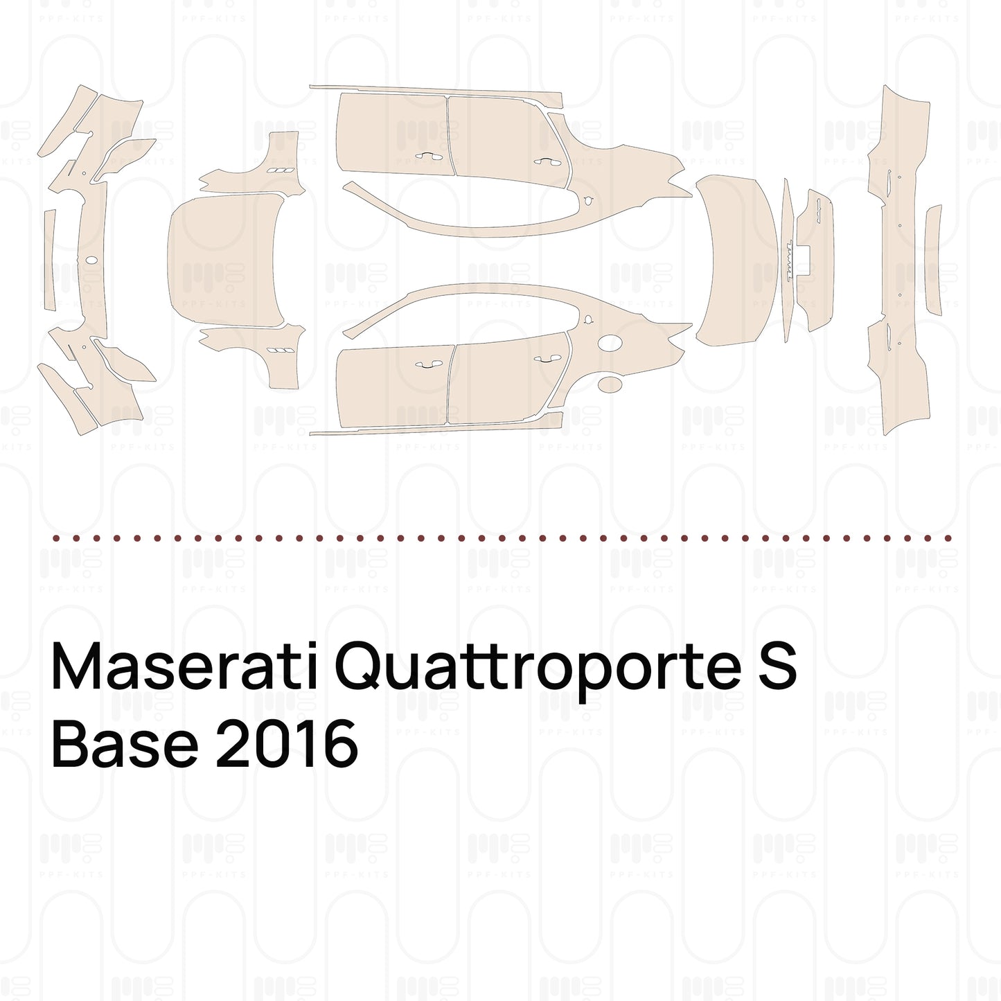 Voorgesneden PPF Maserati Quattroporte S Base 2016