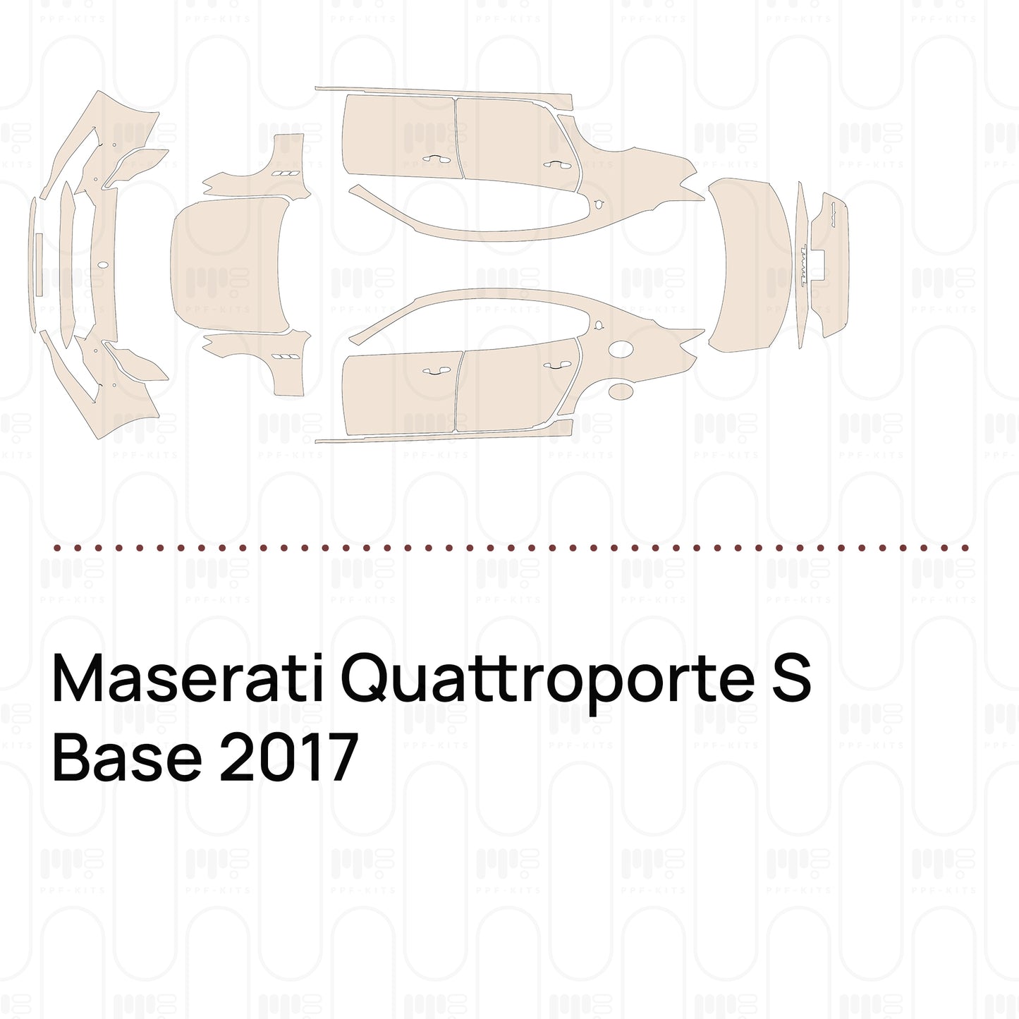 Voorgesneden PPF Maserati Quattroporte S Base 2017