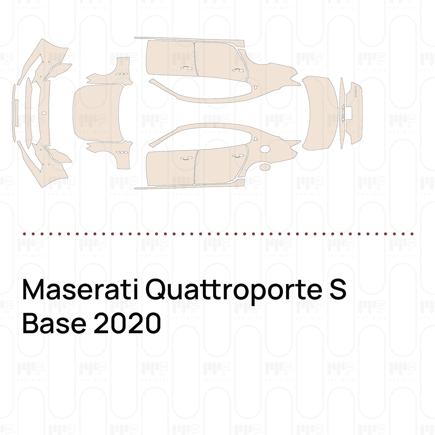 Voorgesneden PPF Maserati Quattroporte S Base 2020
