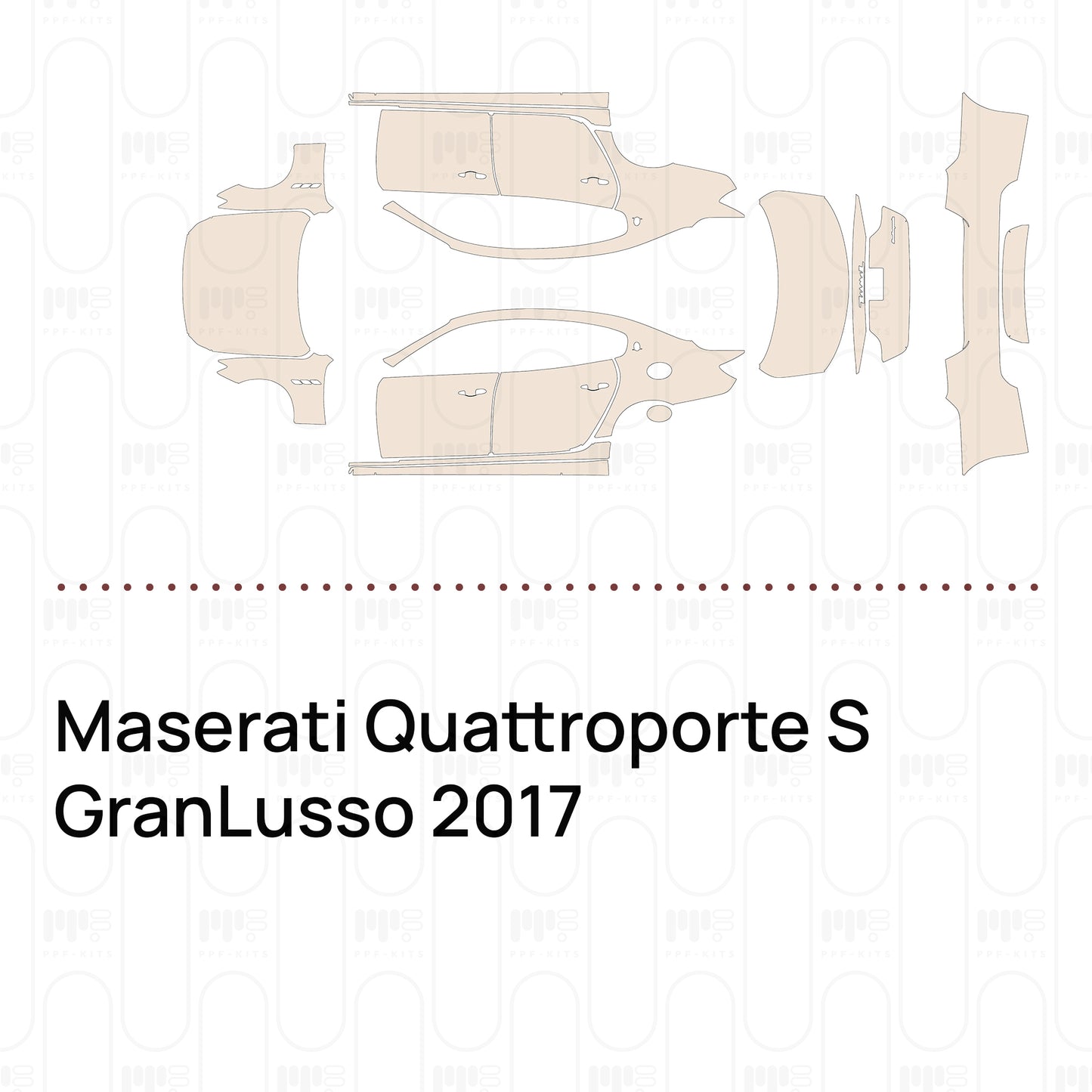 Voorgesneden PPF Maserati Quattroporte S GranLusso 2017