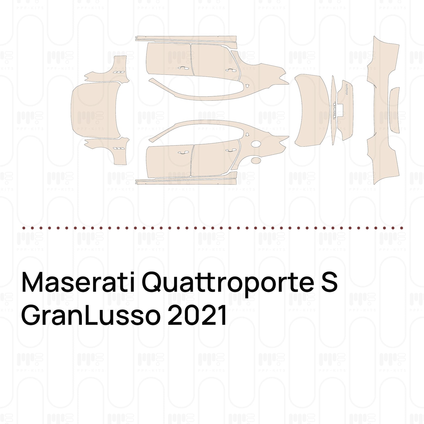 Voorgesneden PPF Maserati Quattroporte S GranLusso 2021