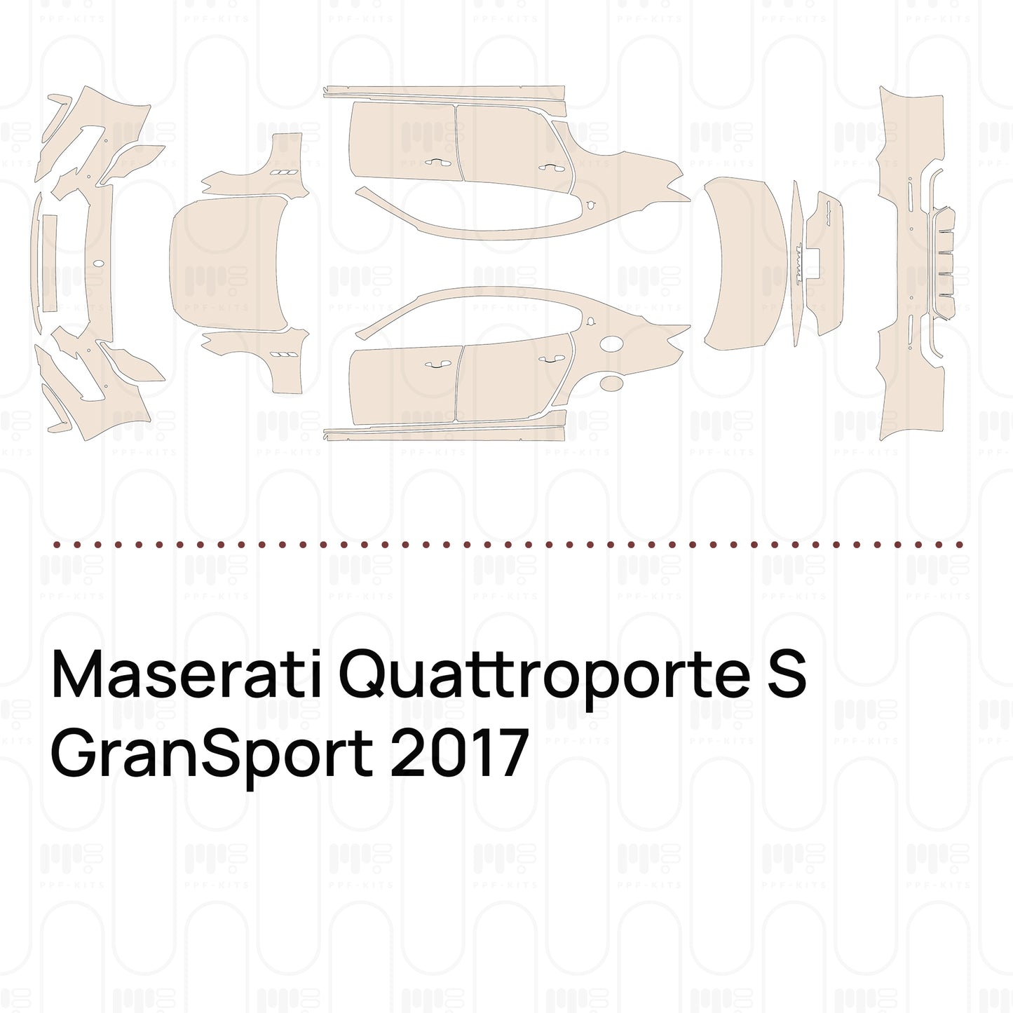 Voorgesneden PPF Maserati Quattroporte S GranSport 2017