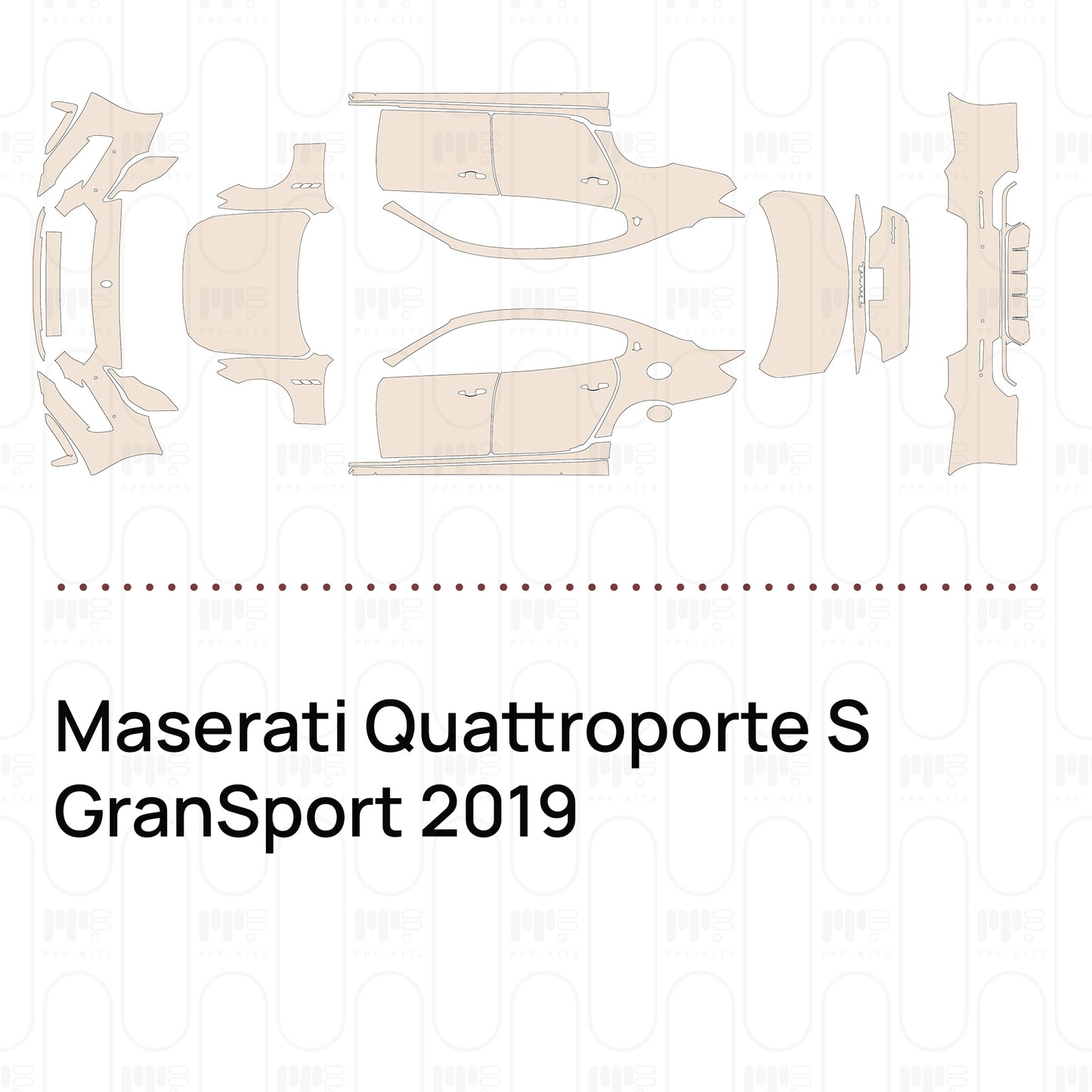 Voorgesneden PPF Maserati Quattroporte S GranSport 2019