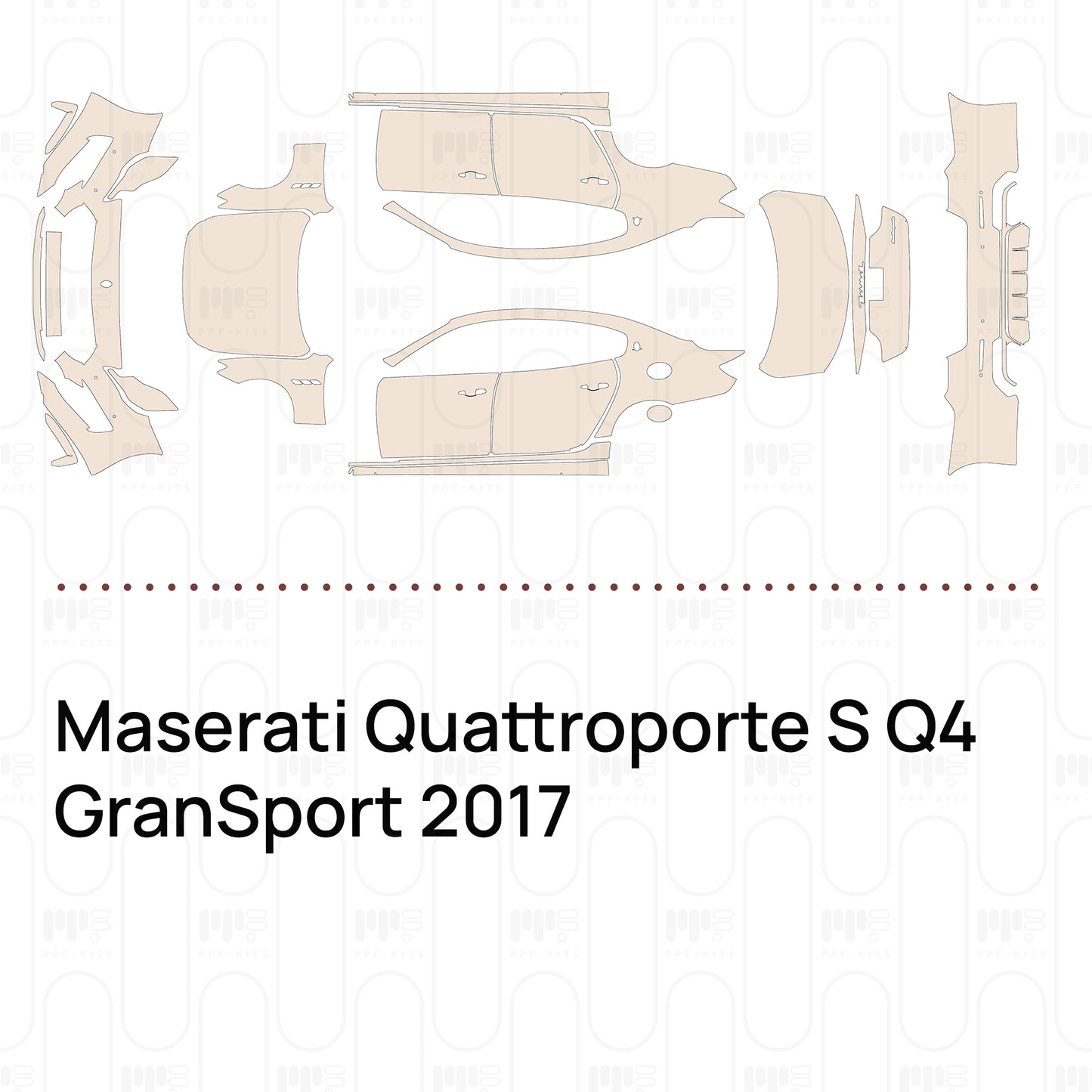 Voorgesneden PPF Maserati Quattroporte S Q4 GranSport 2017