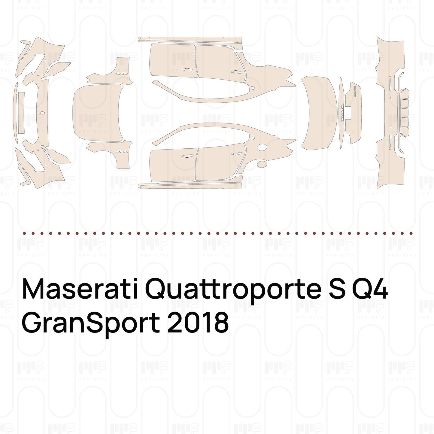 Voorgesneden PPF Maserati Quattroporte S Q4 GranSport 2018