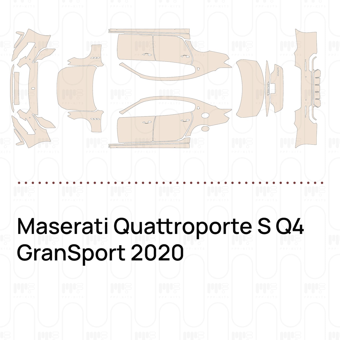 Voorgesneden PPF Maserati Quattroporte S Q4 GranSport 2020