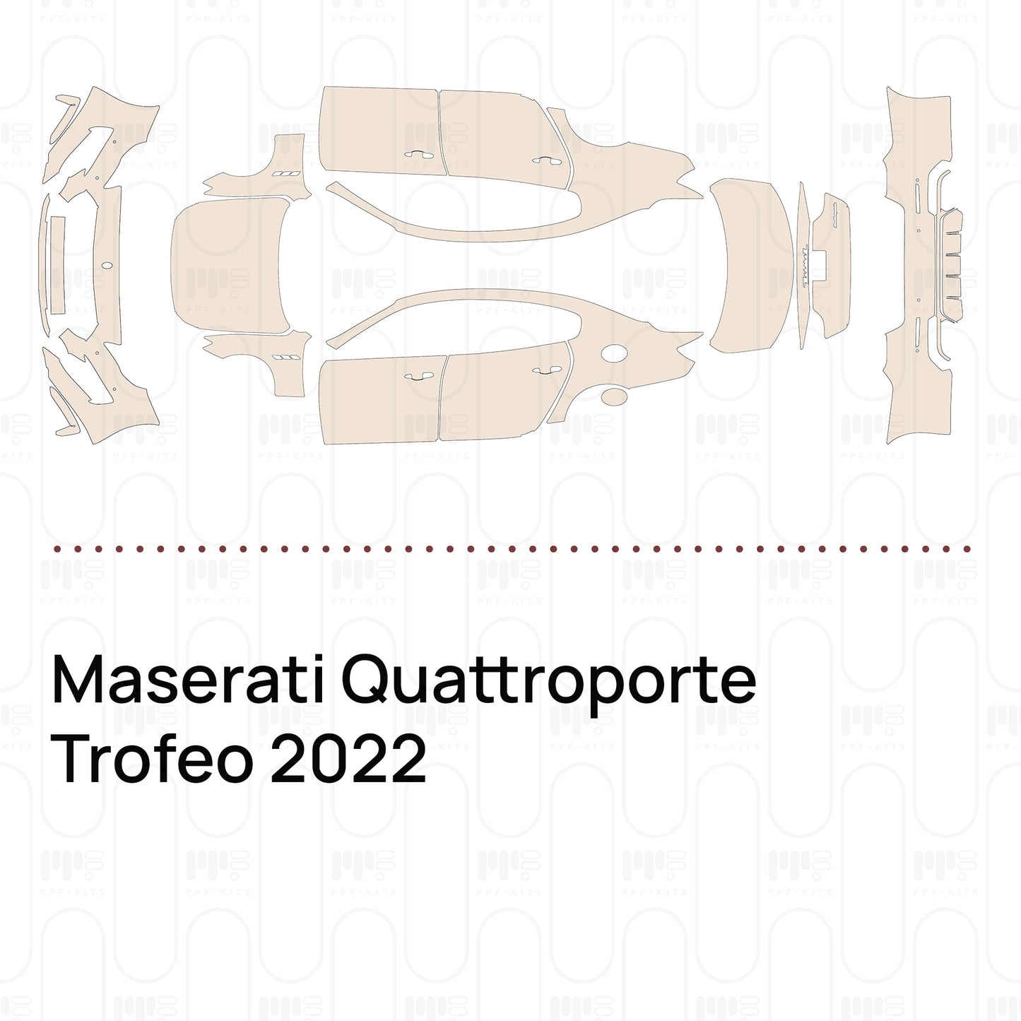Voorgesneden PPF Maserati Quattroporte Trofeo 2022