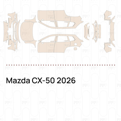 Voorgesneden PPF Mazda CX-50 2026