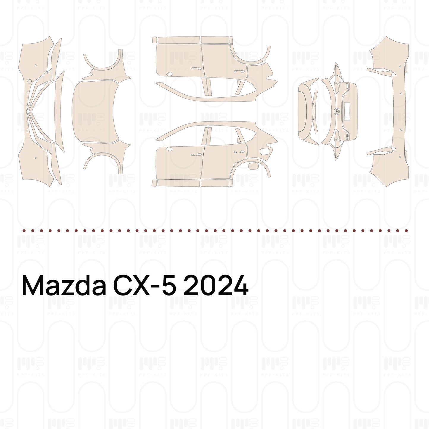 Voorgesneden PPF Mazda CX-5 2024