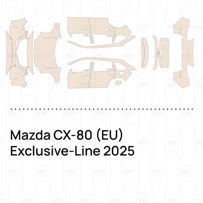 Voorgesneden PPF Mazda CX-80 (EU) Exclusive-Line 2025