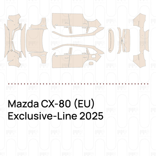 Voorgesneden PPF Mazda CX-80 (EU) Exclusive-Line 2025