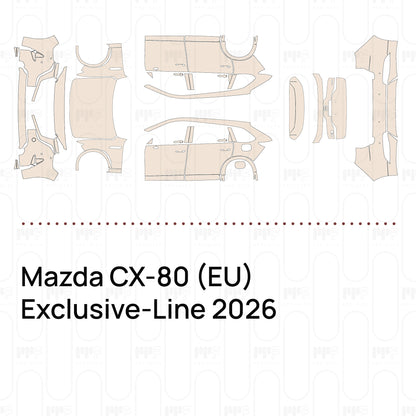 Voorgesneden PPF Mazda CX-80 (EU) Exclusive-Line 2026