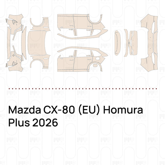 Voorgesneden PPF Mazda CX-80 (EU) Homura Plus 2026
