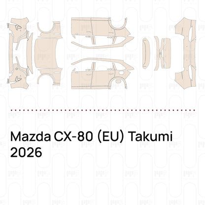 Voorgesneden PPF Mazda CX-80 (EU) Takumi 2026