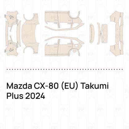 Voorgesneden PPF Mazda CX-80 (EU) Takumi Plus 2024