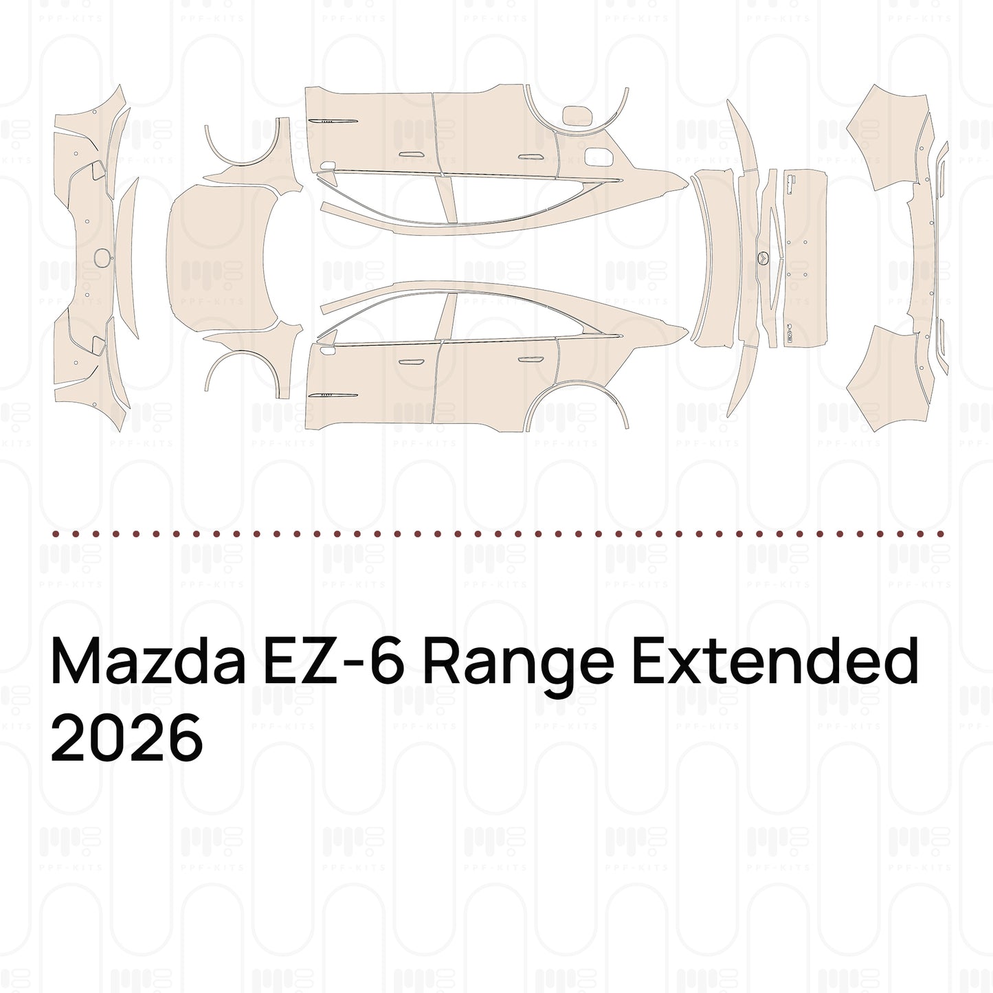 Voorgesneden PPF Mazda EZ-6 Range Extended 2026