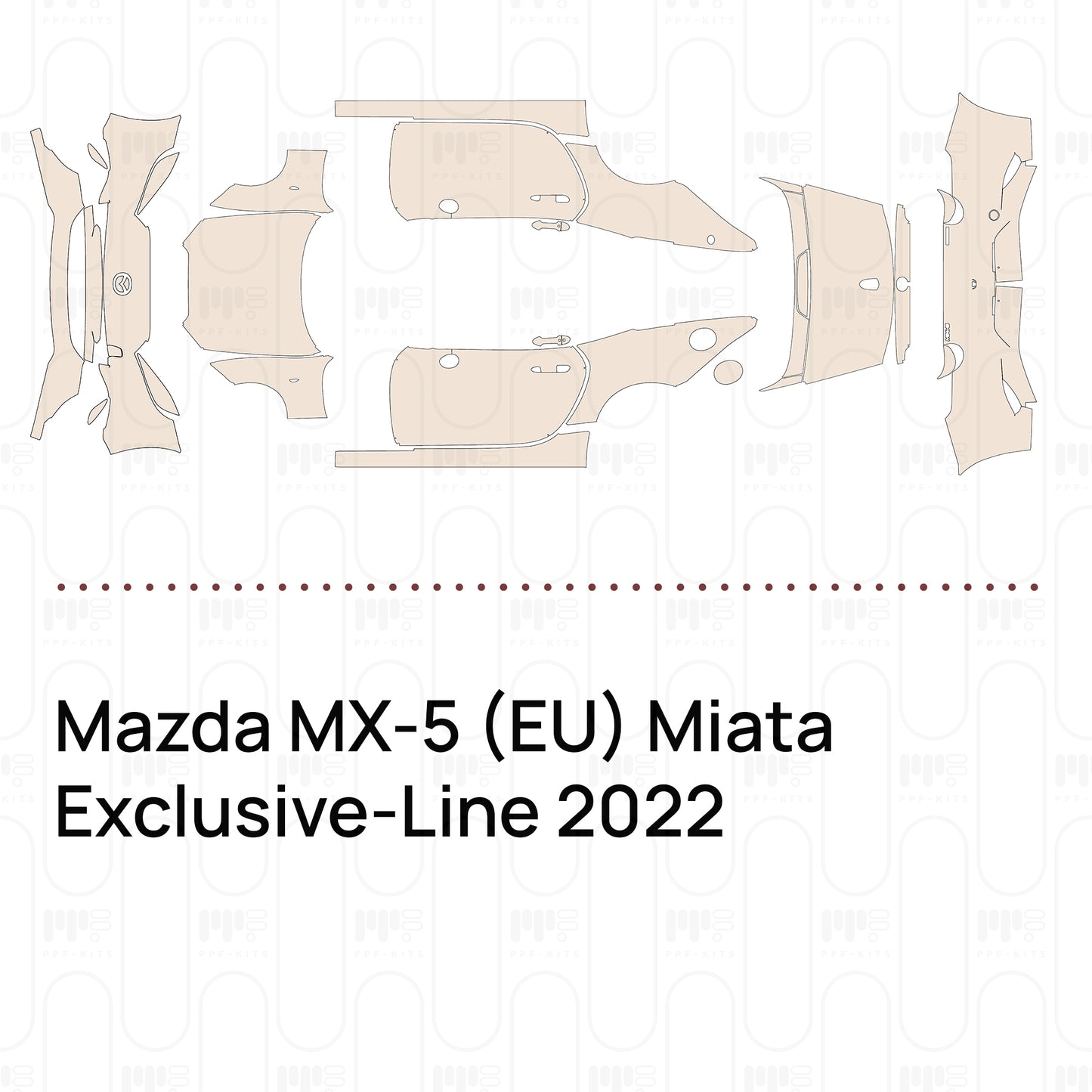 Voorgesneden PPF Mazda MX-5 (EU) Miata Exclusive-Line 2022