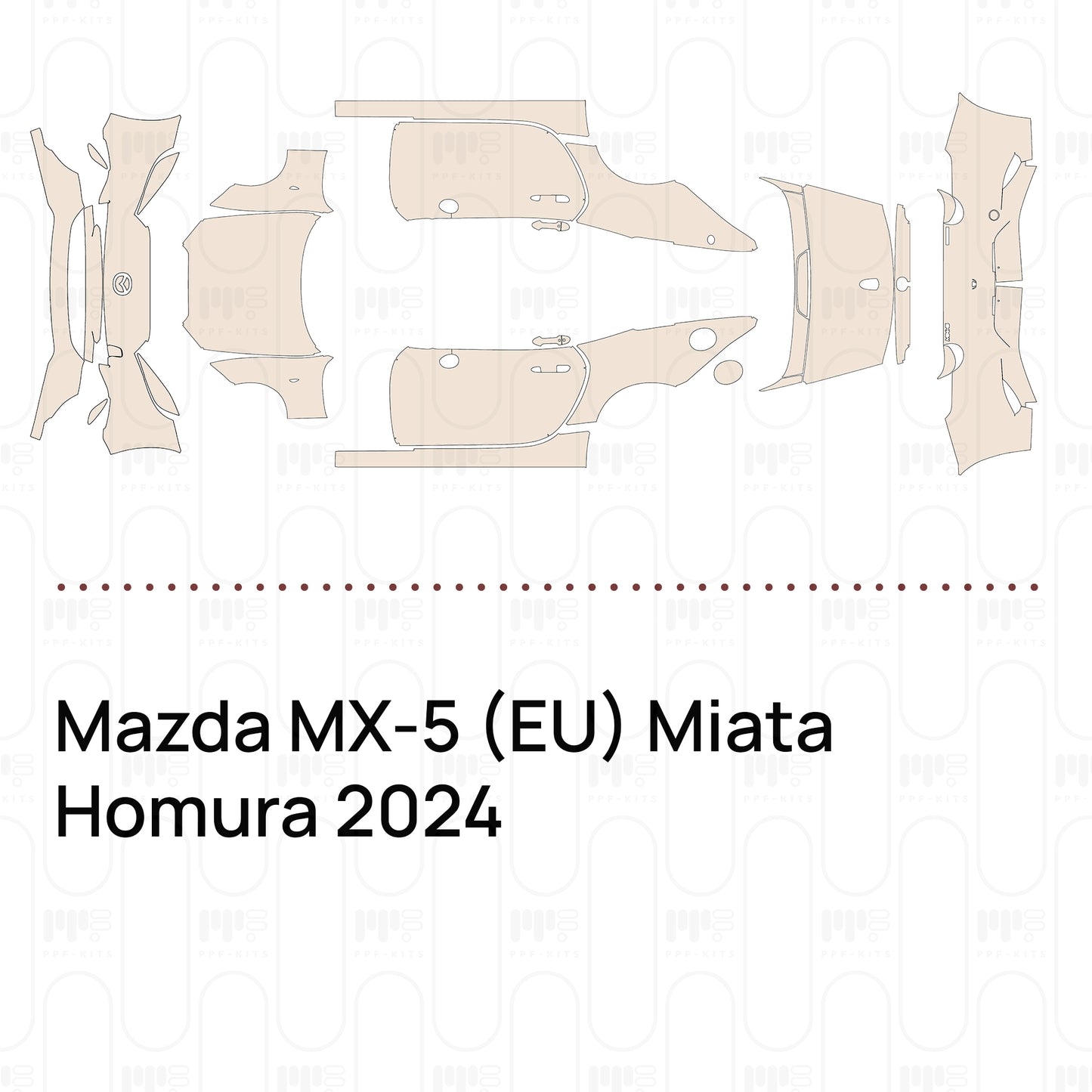 Voorgesneden PPF Mazda MX-5 (EU) Miata Homura 2024