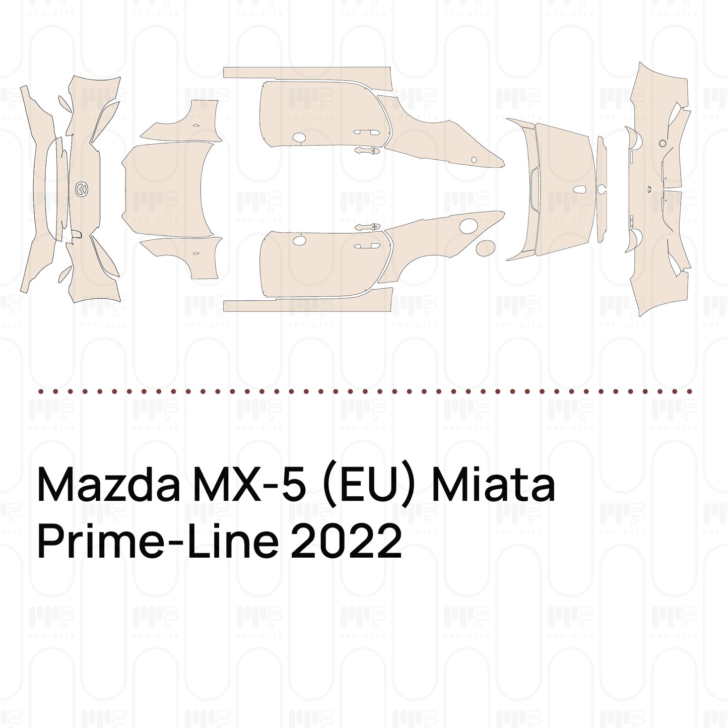 Voorgesneden PPF Mazda MX-5 (EU) Miata Prime-Line 2022