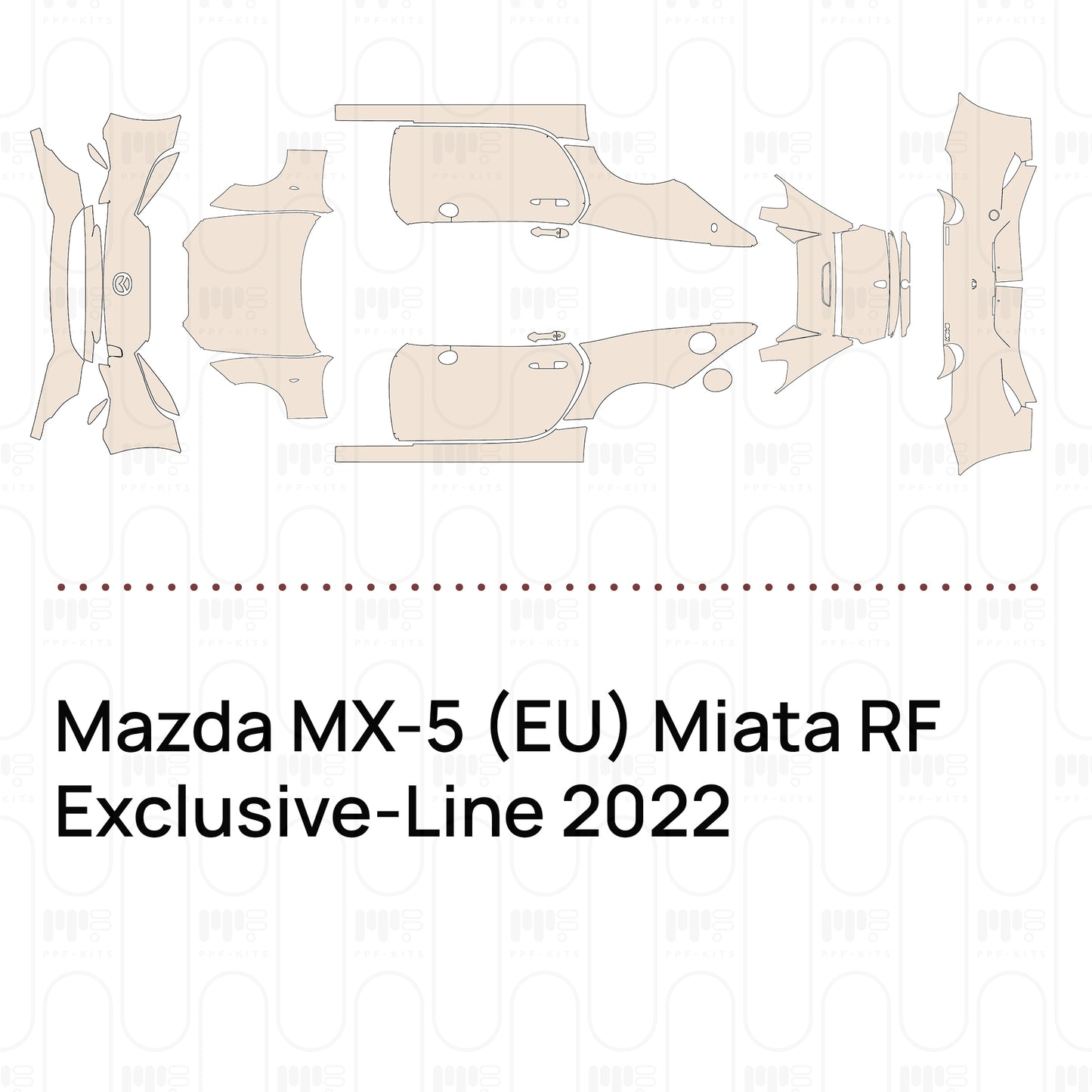 Voorgesneden PPF Mazda MX-5 (EU) Miata RF Exclusive-Line 2022