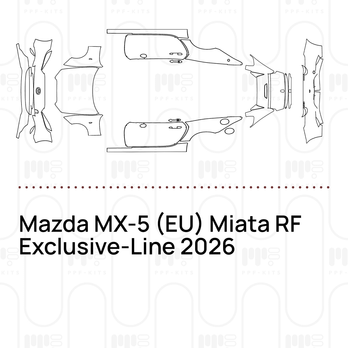 Voorgesneden PPF Mazda MX-5 (EU) Miata RF Exclusive-Line 2026