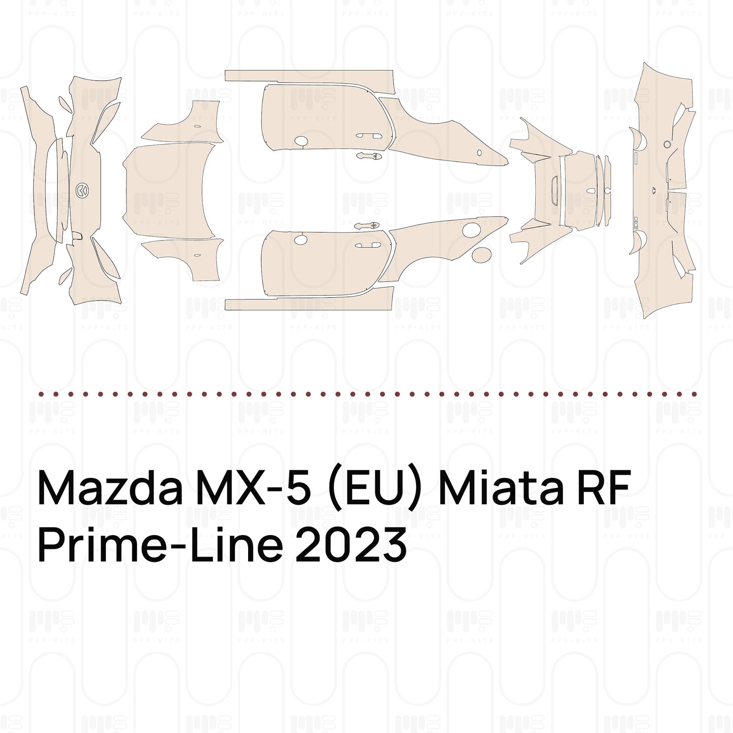 Voorgesneden PPF Mazda MX-5 (EU) Miata RF Prime-Line 2023