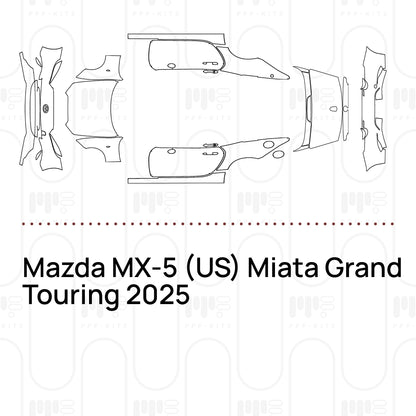Voorgesneden PPF Mazda MX-5 (US) Miata Grand Touring 2025