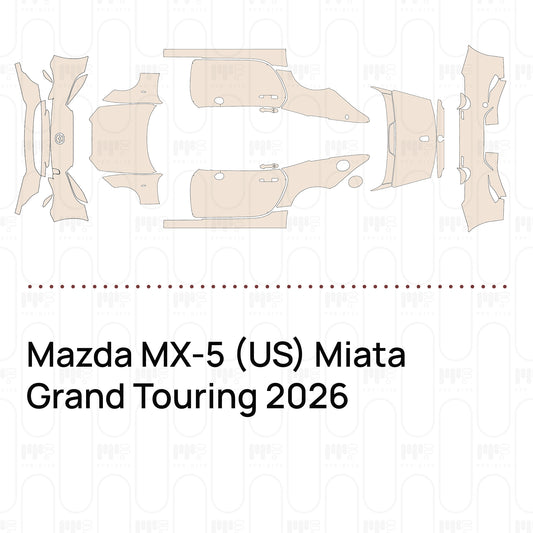 Voorgesneden PPF Mazda MX-5 (US) Miata Grand Touring 2026