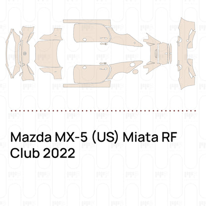 Voorgesneden PPF Mazda MX-5 (US) Miata RF Club 2022