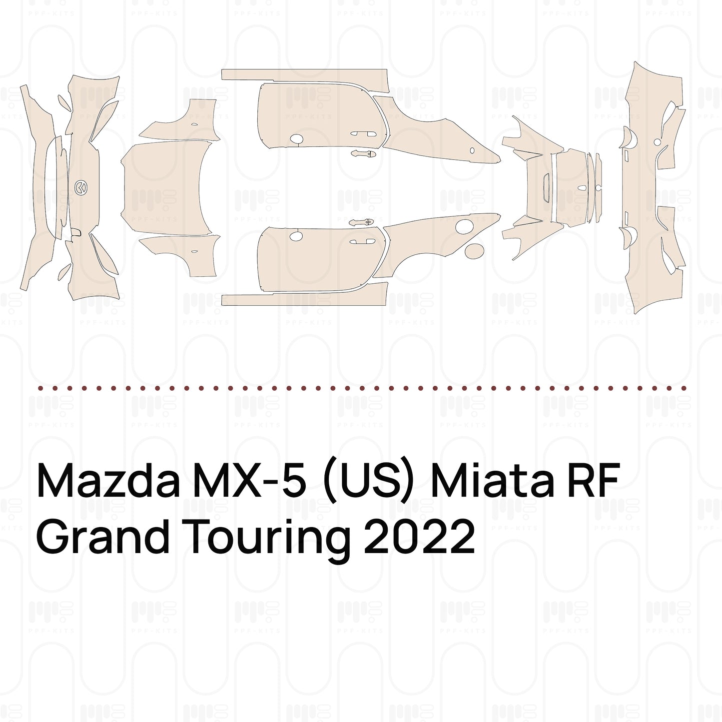 Voorgesneden PPF Mazda MX-5 (US) Miata RF Grand Touring 2022